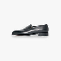 Side profile of the Edward Green Piccadilly 184 in Black Calf highlighting the clean, elegant lines.