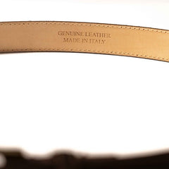 Detailed craftsmanship view of the Fattoria Del Cuoio Twist Buckle Suede Belt Chaco