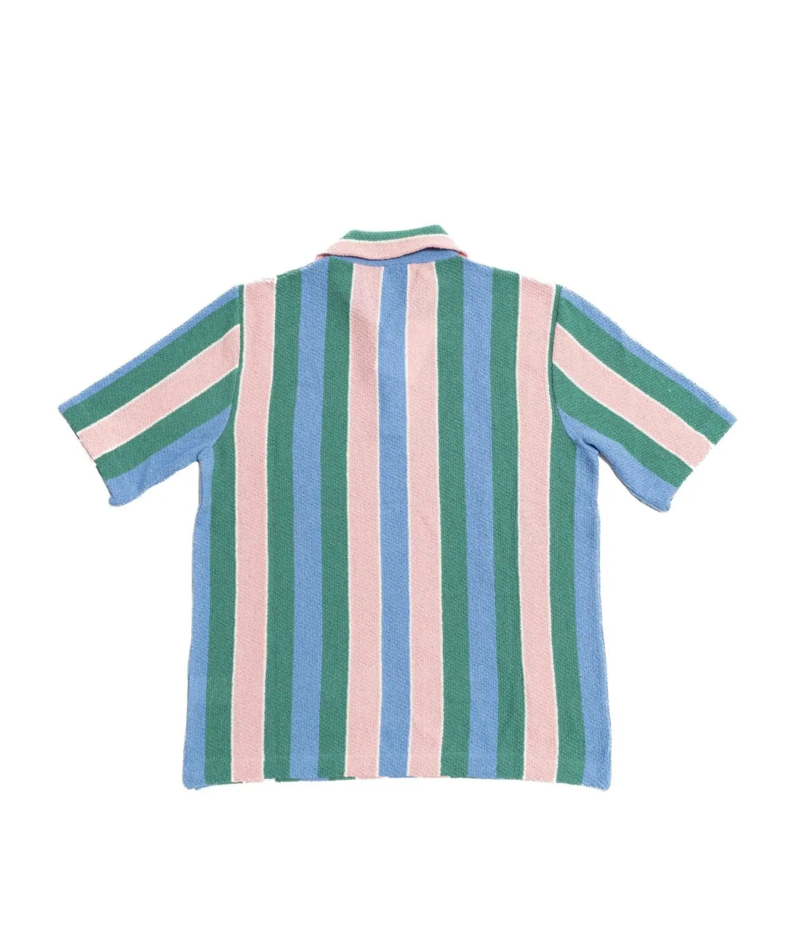 Back view of the Gallia Durant Polo in Green, Pink, and Blue showcasing the clean, multi-color design.