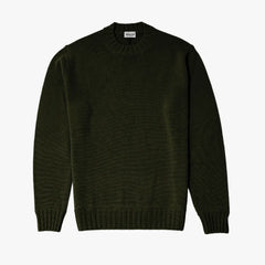 Front view of the Gallia Haydem Long-Sleeve Knit Green highlighting the clean silhouette and smooth knit structure.
