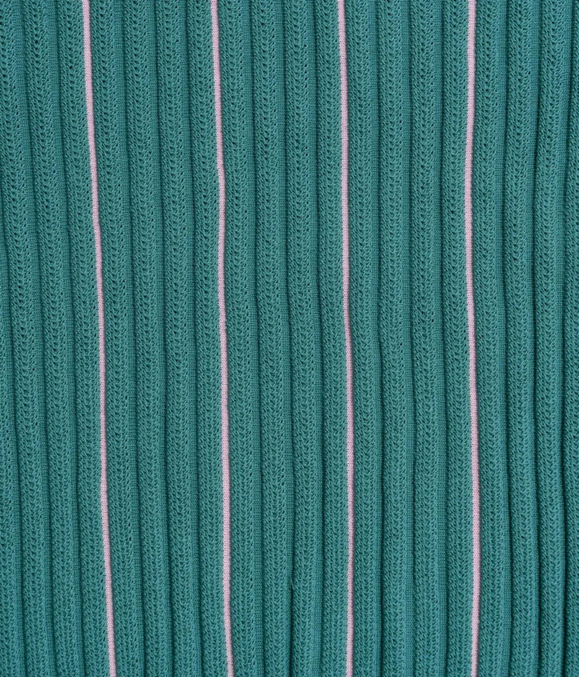 Close-up fabric texture of the Gallia Tucson Polo Jacquard Rust Green showing the woven jacquard structure and depth.