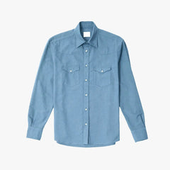 Gallia Western Shirt D4I1C Blue - Refinement