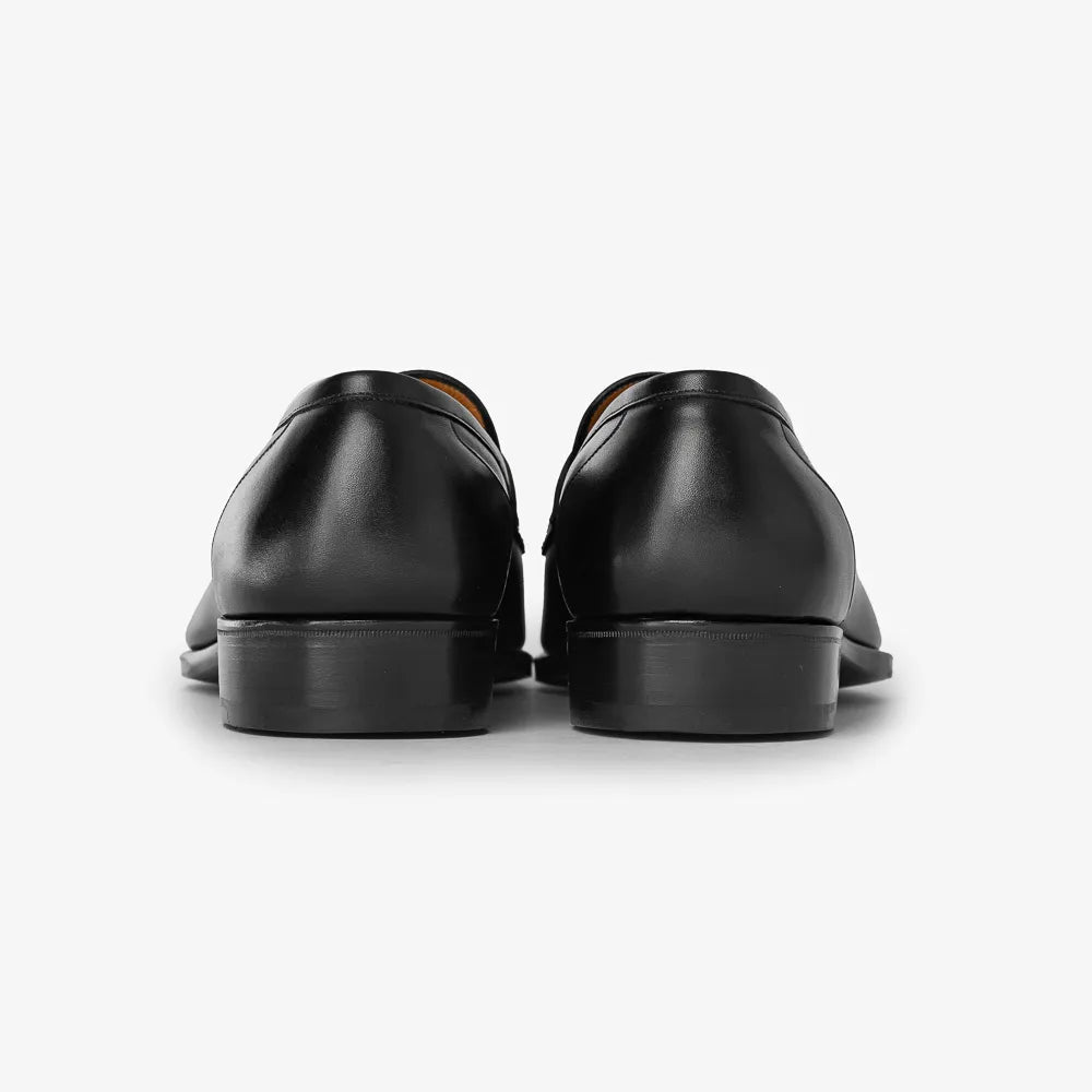 Gaziano & Girling KN14 Monaco Oxford in black calf, top view showing closed lacing.