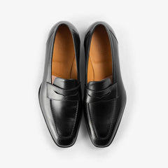 Gaziano & Girling KN14 Monaco Oxford in black calf, top view showing closed lacing