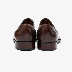 Back view of Gaziano & Girling St James II in Vintage Oak calf, showing heel and stitching.