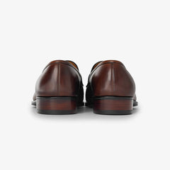 Gaziano & Girling KN14 Antibes II Oxford in Vintage Oak, back view highlighting heel and stitching.