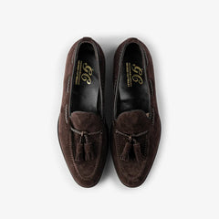 george-cleverley-aiden-tassel-loafer-brown-suede-top
