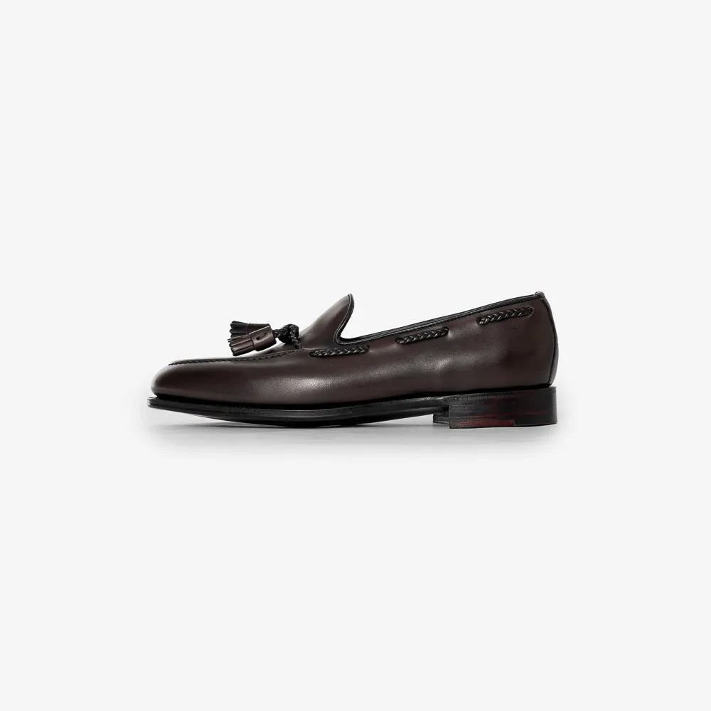 george-cleverley-aiden-tassel-loafer-dark-brown-side