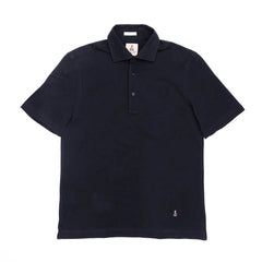 navy guy rover polo shirt cotton pique cutaway collar