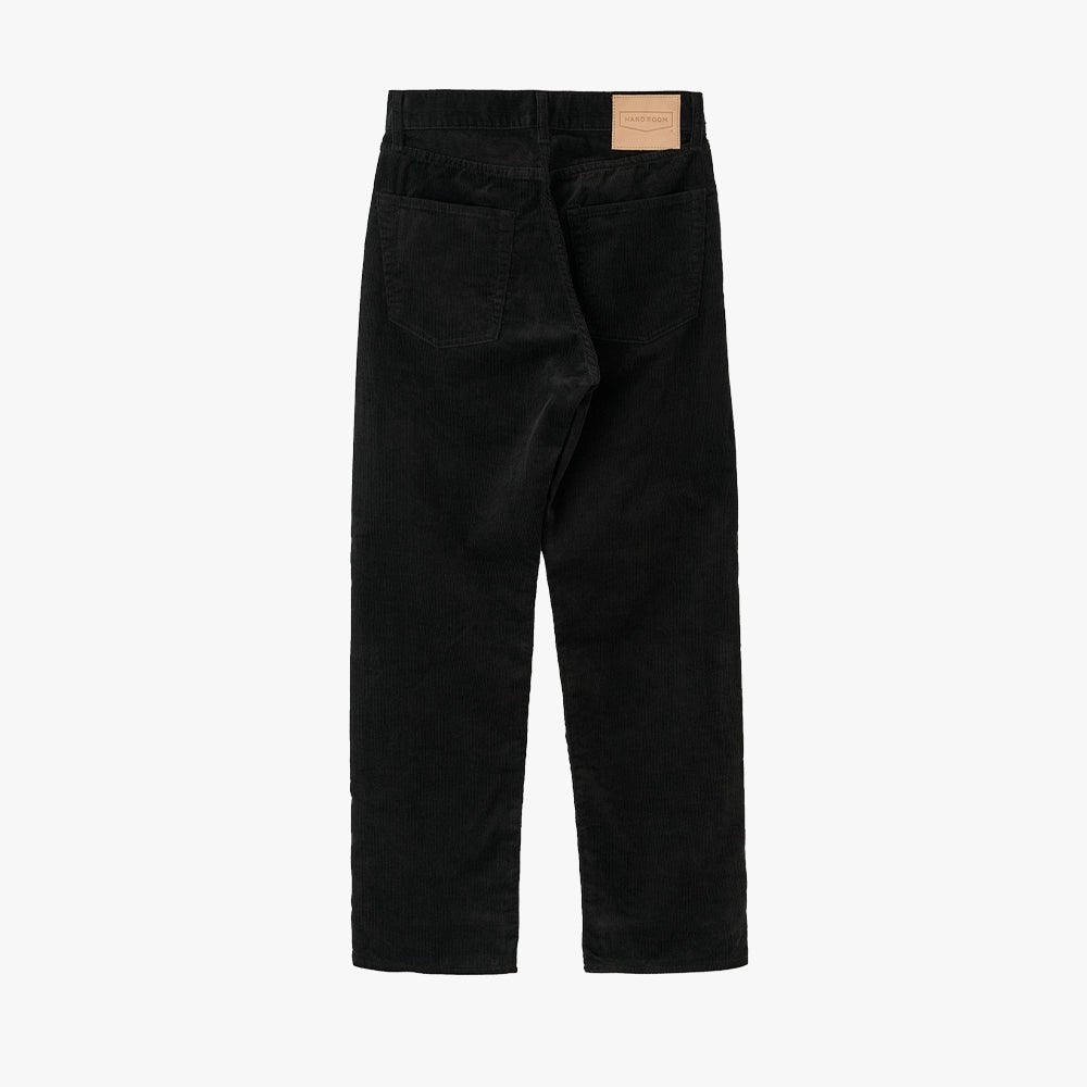 Hand Room Corduroy Pants Black - Refinement