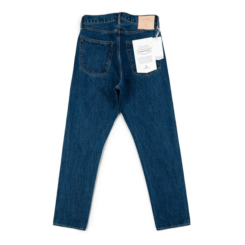 Hand Room Exclusive for Refinement High Rise Regular Fit Mid Washed jeans back view