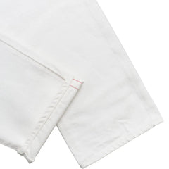 Hem and leg opening detail of the Hand Room Exclusive for Refinement High Rise Regular Fit White pants