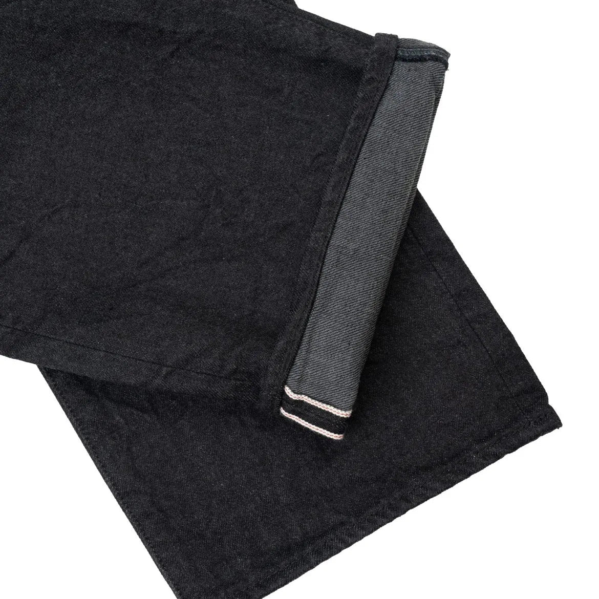 Hem and leg opening detail of the Hand Room Exclusive for Refinement Wide Fit Black pants