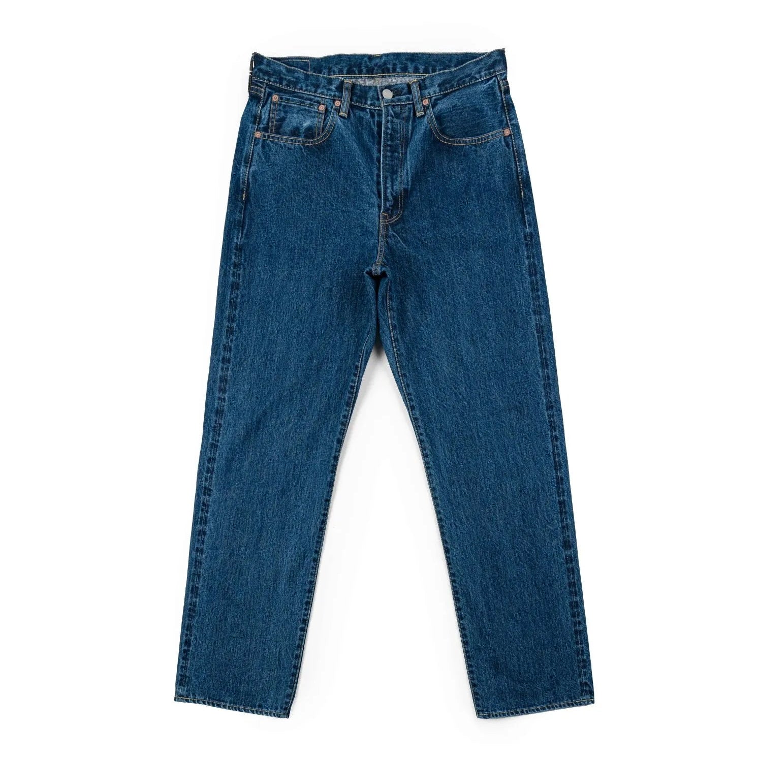 Hand Room Exclusive for Refinement Wide Fit Mid Washed jeans front view