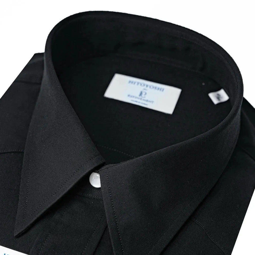Hitoyoshi for Refinement Dress Western Shirt Black | The Refinement Hitoyoshi for Refinement Dress Western Shirt Black | The Refinement