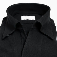 Hitoyoshi for Refinement One Piece Collar Polo Long Sleeve Black Button Detail