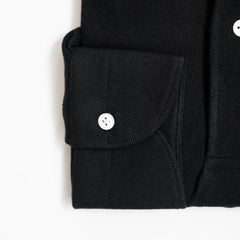 Hitoyoshi for Refinement One Piece Collar Polo Long Sleeve Black Cuff Detail