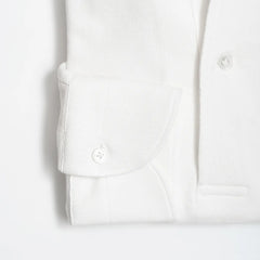 Hitoyoshi for Refinement One Piece Collar Polo Long Sleeve White Cuff Detail