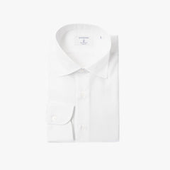 Hitoyoshi Spread Collar Shirt White - Refinement