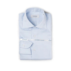 Hitoyoshi Spread Collar Soothing Light Blue shirt front view