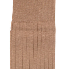 Il Regalo 8×2 Rib Over-The-Calf Socks Mocha Rib Knit Detail