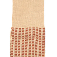 Il Regalo Stripe Jacquard Over-The-Calf Socks Beige Jacquard Stripe Detail