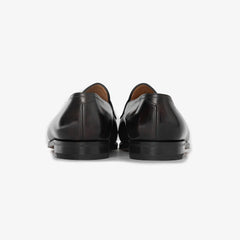 John Lobb Lopez in dark brown Museum Calf leather, back view showing heel and clean lines.