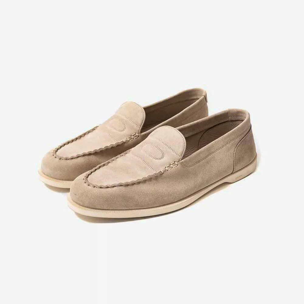 John Lobb Pace loafer in Ardesia calf leather, angled front view showing sleek apron design.