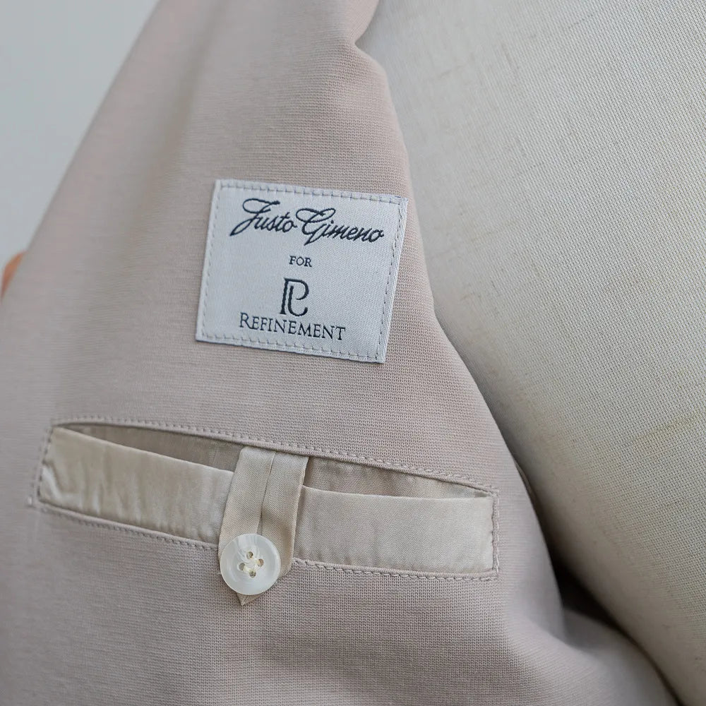 Justo Gimeno for Refinement Teba Jacket Jersey Knit Stone - Refinement