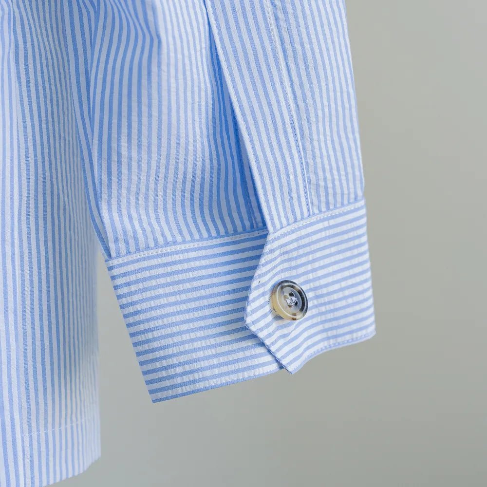 Justo Gimeno for Refinement Teba Jacket Seersucker White/Blue - Refinement