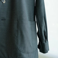 Sleeve detail of the Justo Gimeno Teba Jacket Hopsack by VBC Green