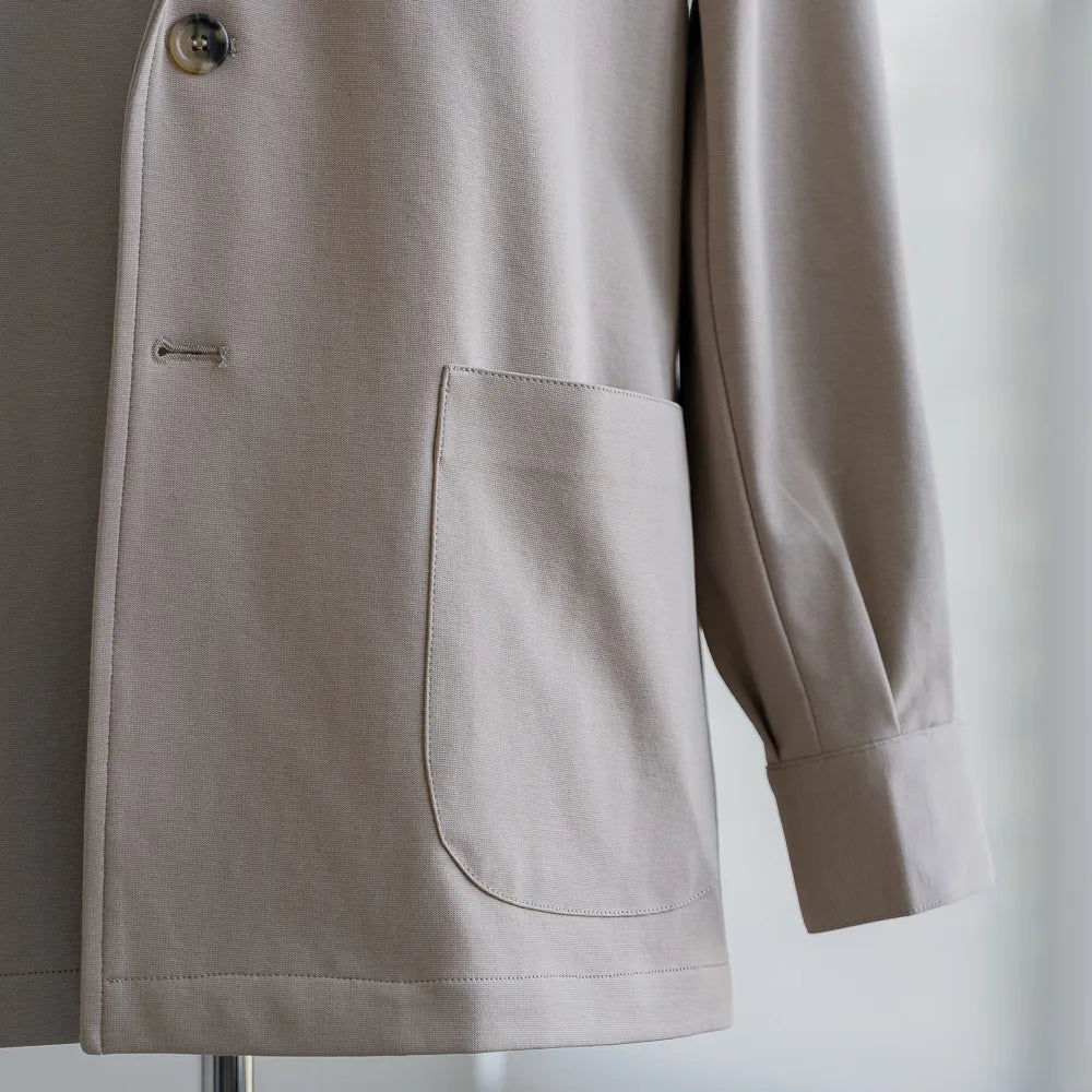 Sleeve detail of the Justo Gimeno Teba Jacket Knited Stone