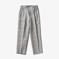 Front view of the Kaptain Sunshine shoecut slacks pants in glen plaid featuring a clean tailored silhouette and subtle flare.