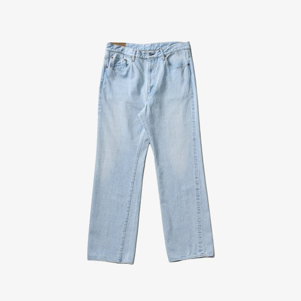 Kaptain Sunshine Skate Shoecut Denim Pants Indigo ICE Wash