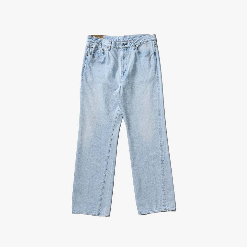 Kaptain Sunshine Skate Shoecut Denim Pants Indigo ICE Wash