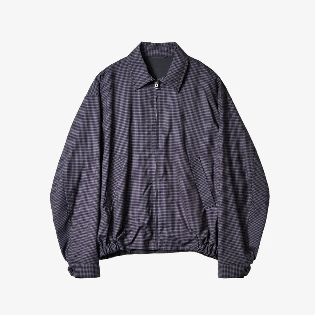 竹*^様 KAPTAIN SUNSHINE Summer Wool Zip Bl Kaptain Sunshine Summer Wool Zip Blouson Khaki Plaid | Refinement