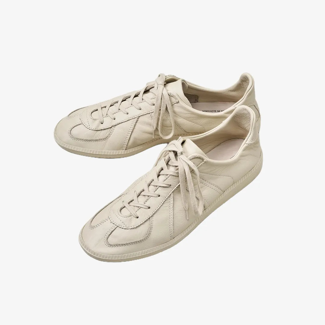 Kaptain Sunshine Unlined KS Trainer Shoes Panna side view