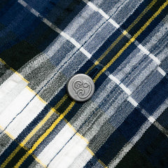madras multi check fabric navy white red texture lightweight cotton