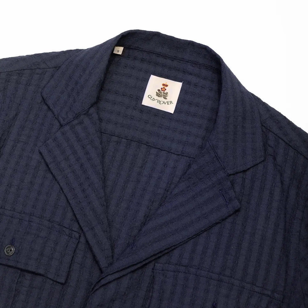mens seersucker blouson navy guy rover lightweight italy