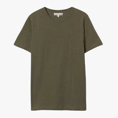 Merz b. Schwanen 1950s Loopwheeled Classic Fit Lightweight T-Shirt Army Front View