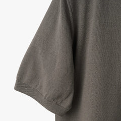 Close-up of the sleeve showing the Ice Cotton knit texture and clean finishing.