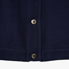 mooncastle ice cotton shirt navy fabric texture detail