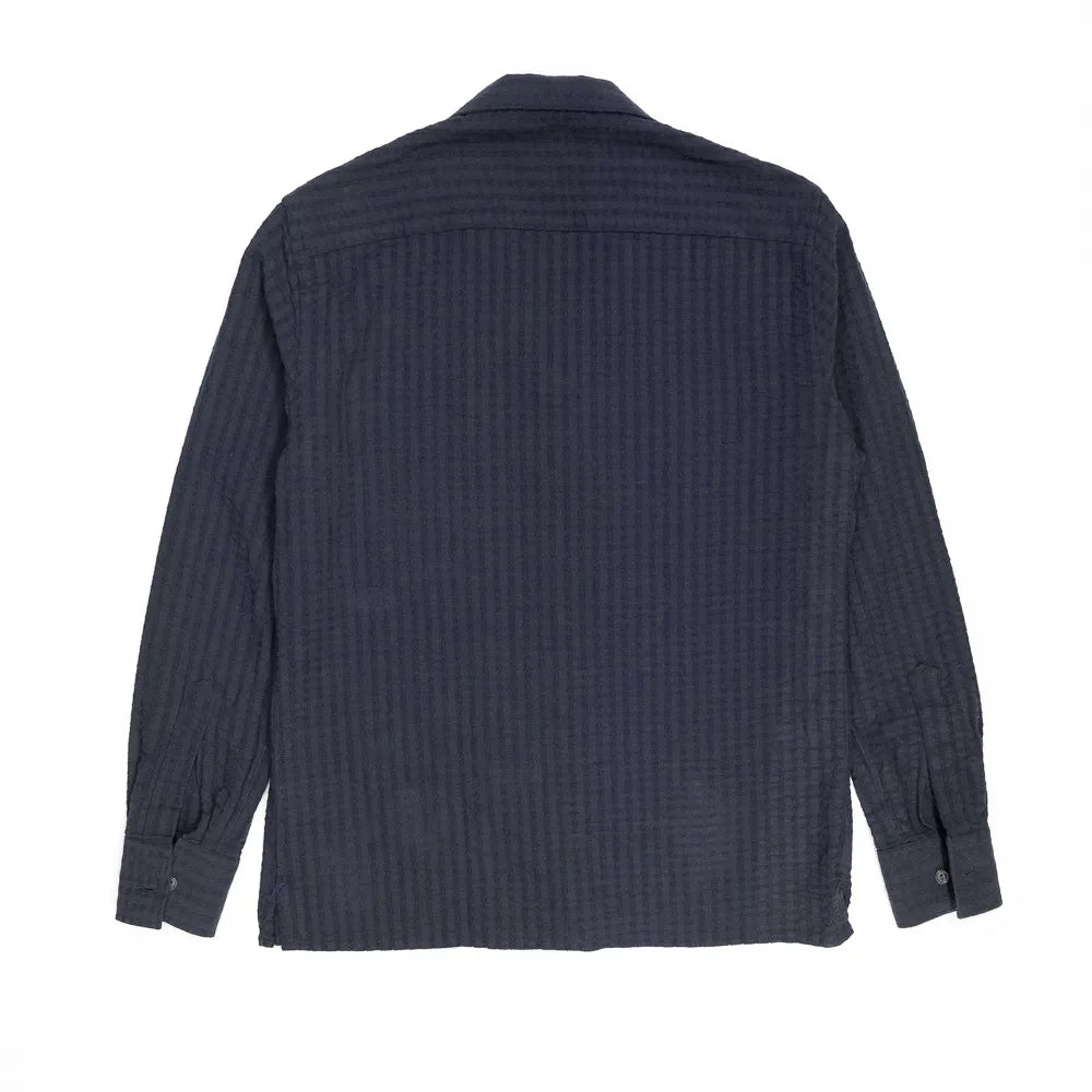 navy seersucker jacket 2 pocket guy rover summer