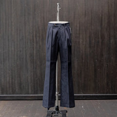 Neat 11.5oz Natural Slub Denim Flare Indigo Front View