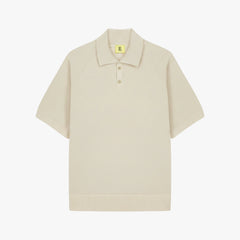 Front view of the Nitto Sevan Polo in natural featuring a clean silhouette with distinctive raglan sleeve construction.