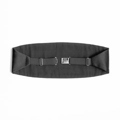 Refinement Cummerbund Pure Silk Black Fabric Detail