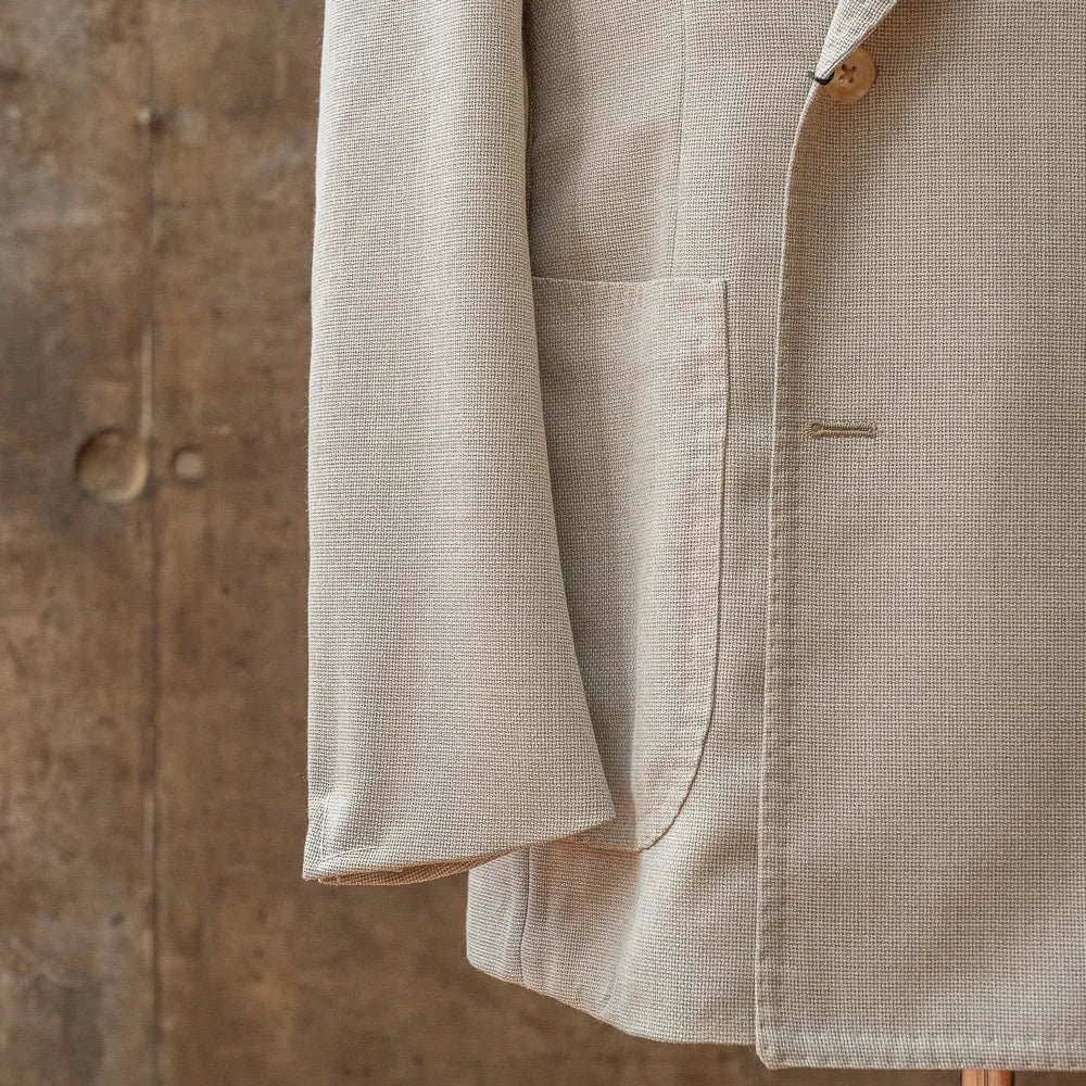 Refinement Made By Ring Jacket Rmj - 04 Double Breasted Jacket Hopsack Ivory By Vbc - Refinement