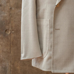 Refinement Made By Ring Jacket Rmj - 04 Double Breasted Jacket Hopsack Ivory By Vbc - Refinement