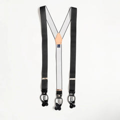 Refinement Suspenders Black Front View