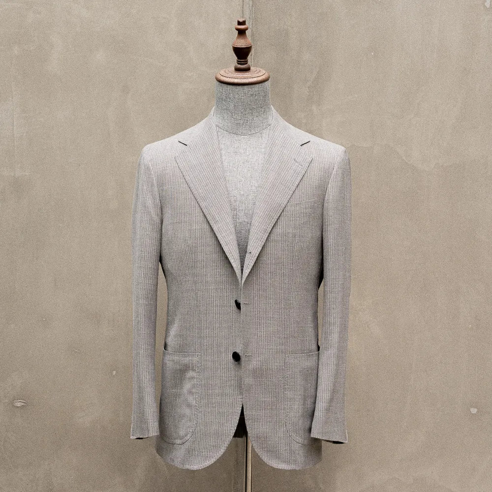 Refinement Tailoring Rfmt-01 Sport Jacket Summertime Striped Grey By Loro Piana